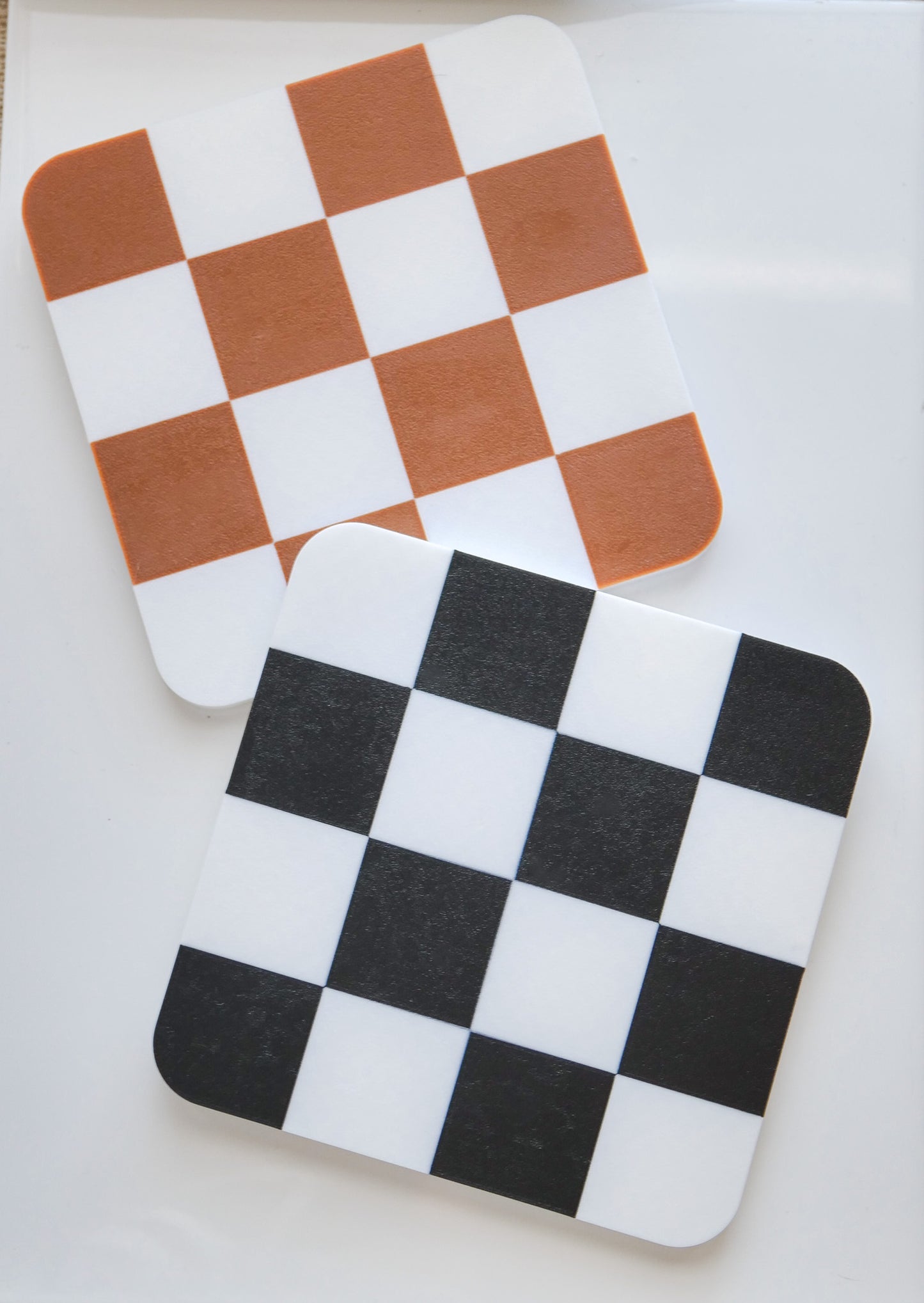 Checker Clay Design Swivel Trays image 0