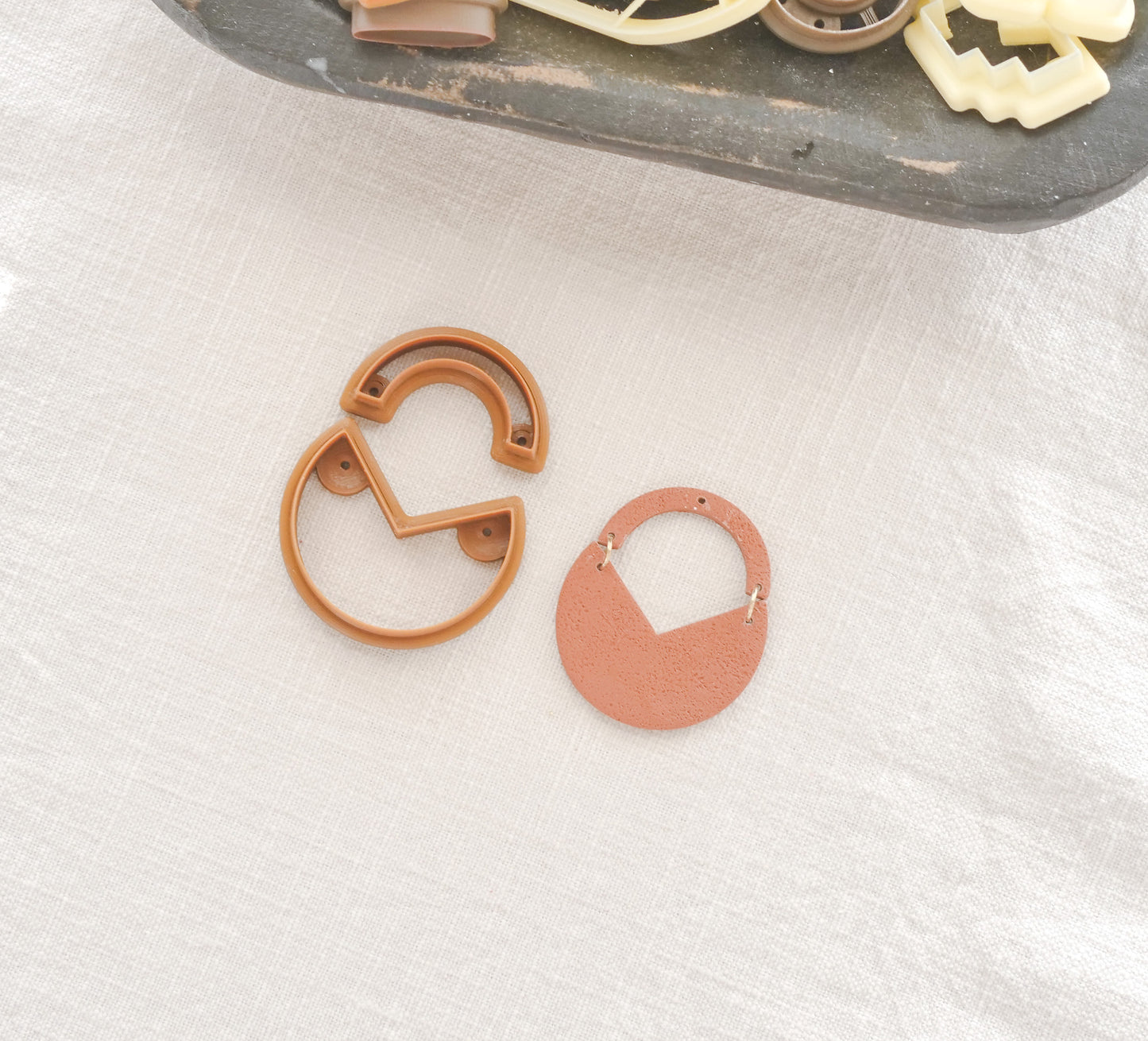 Boho Owl Shape Clay Cutter Set image 1