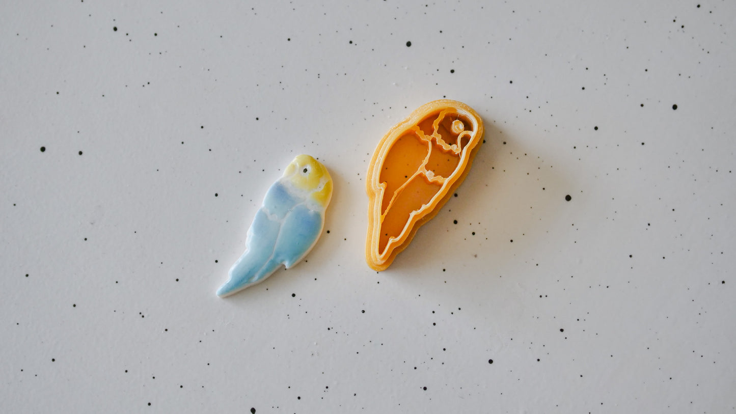 Parakeet/Bird Shape Polymer Clay Cutter image 2