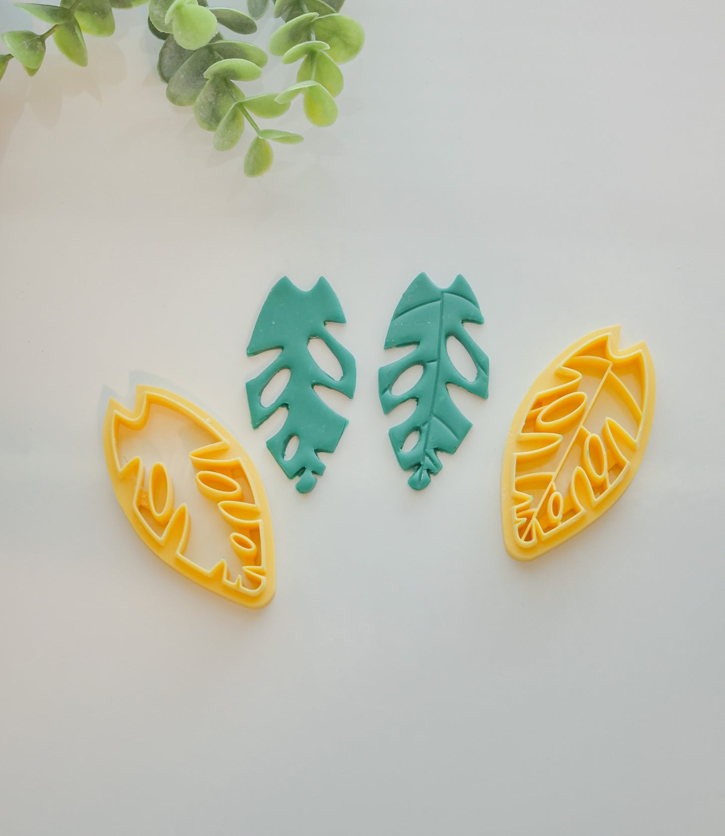 Abstract Leaves Polymer Clay Cutters image 1
