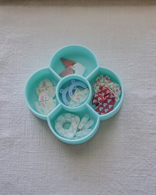 Flower Clay & Charm Polymer Clay Tray image 1