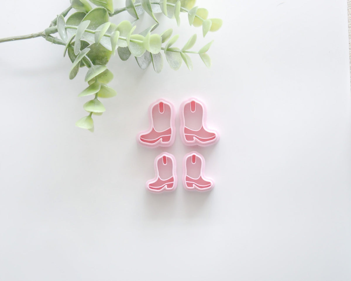 Cowboy Boot Cutter Set Polymer Clay Earring Cutter | Hello Cutters