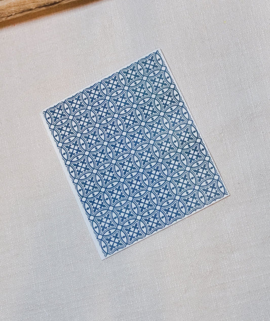 Blue Tile Transfer Sheet image 0