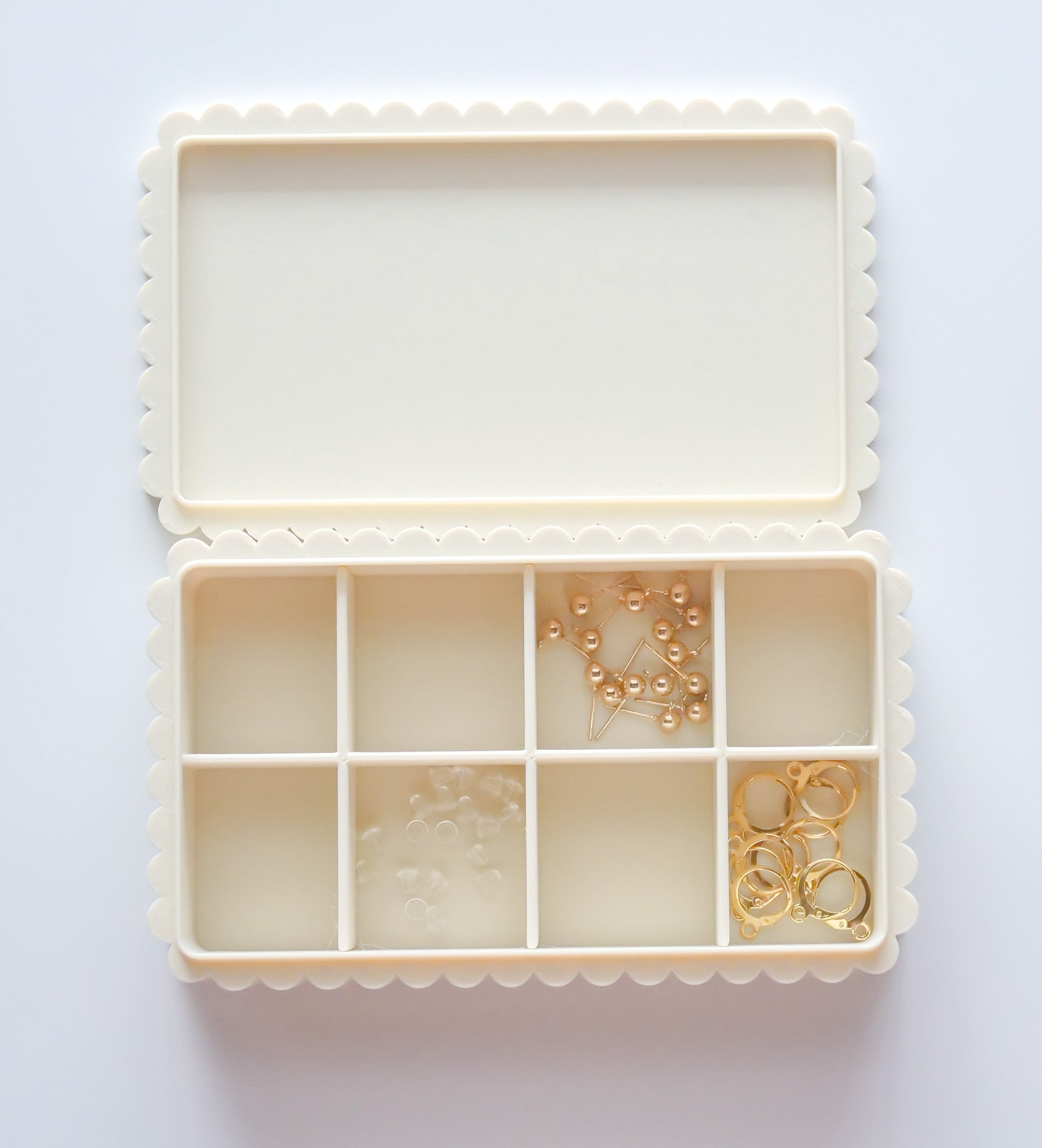 Fluted Finding & Charm Polymer Clay Tray Organizer image 3