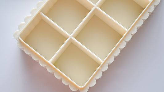 Fluted Finding & Charm Polymer Clay Tray Organizer image 1