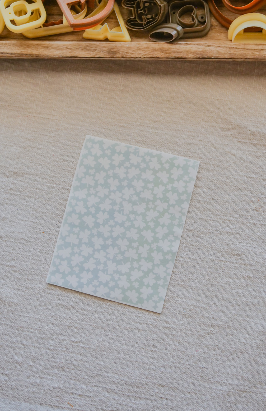 Shamrock Polymer Clay Transfer Sheet image 0