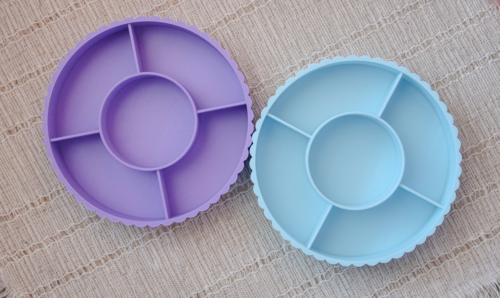 Fluted Round Finding & Charm Polymer Clay Tray image 2