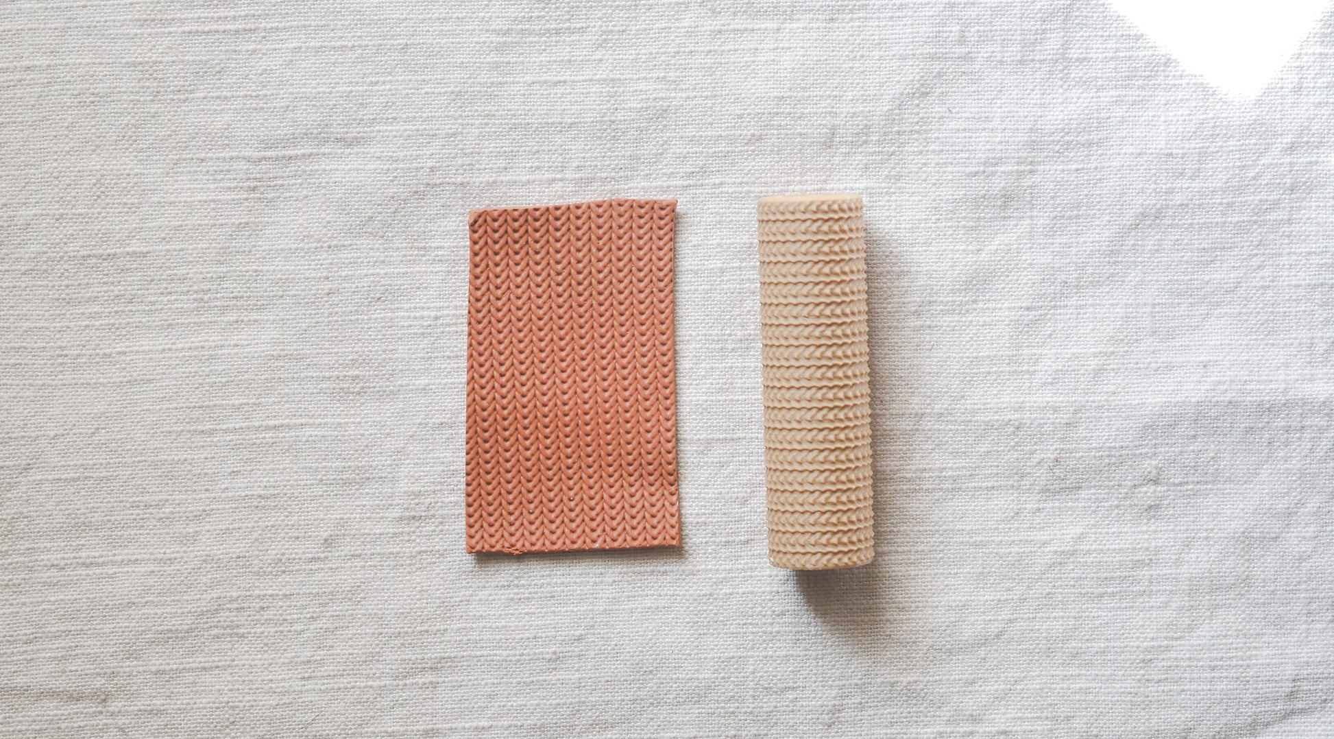 Woven Textured Roller For Polymer Clay image 0