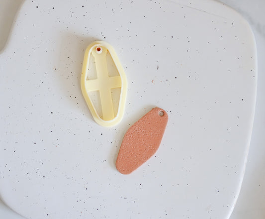 Retro Keychain Polymer Clay Cutter image 0