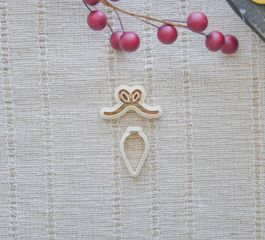 Bow and Ornament Polymer Clay Cutter Combo image 1