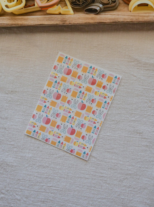 Teacher Polymer Clay Transfer Sheets image 0