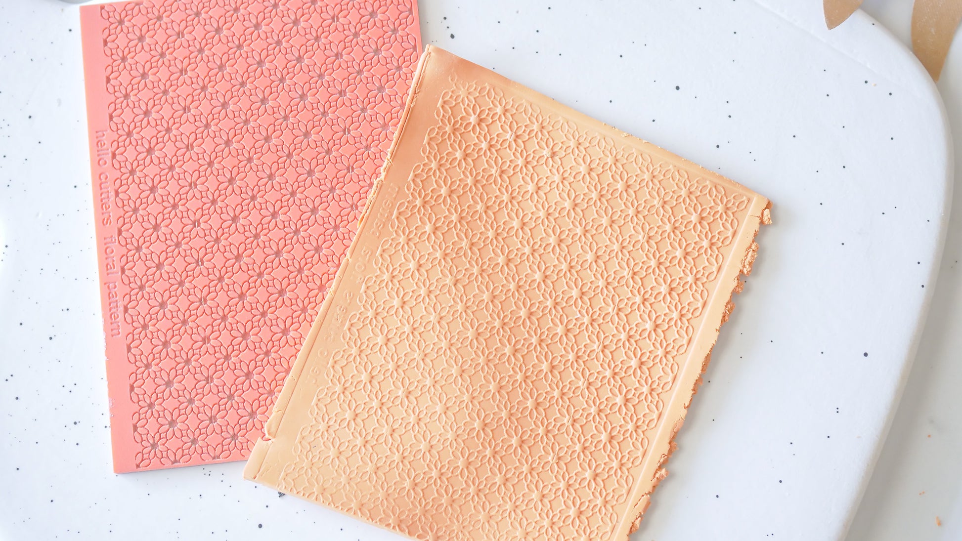 Floral Rubber Mats for Polymer Clay image 0