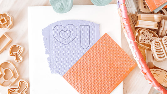 Checker Heart Rubber Stamp image 0