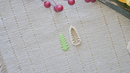 Retro Christmas Tree Polymer Clay Cutter image 0