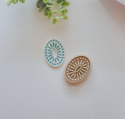 Stone Oval Polymer Clay Cutter image 0