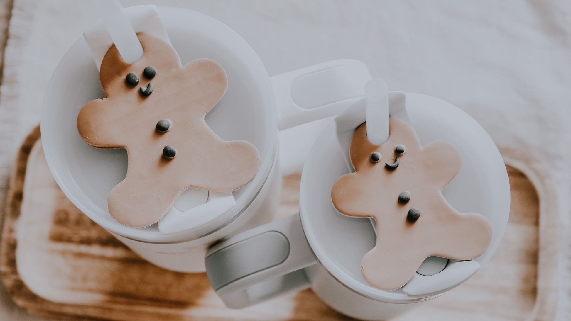 Gingerbread Stanley Cup Plate Cutters image 1