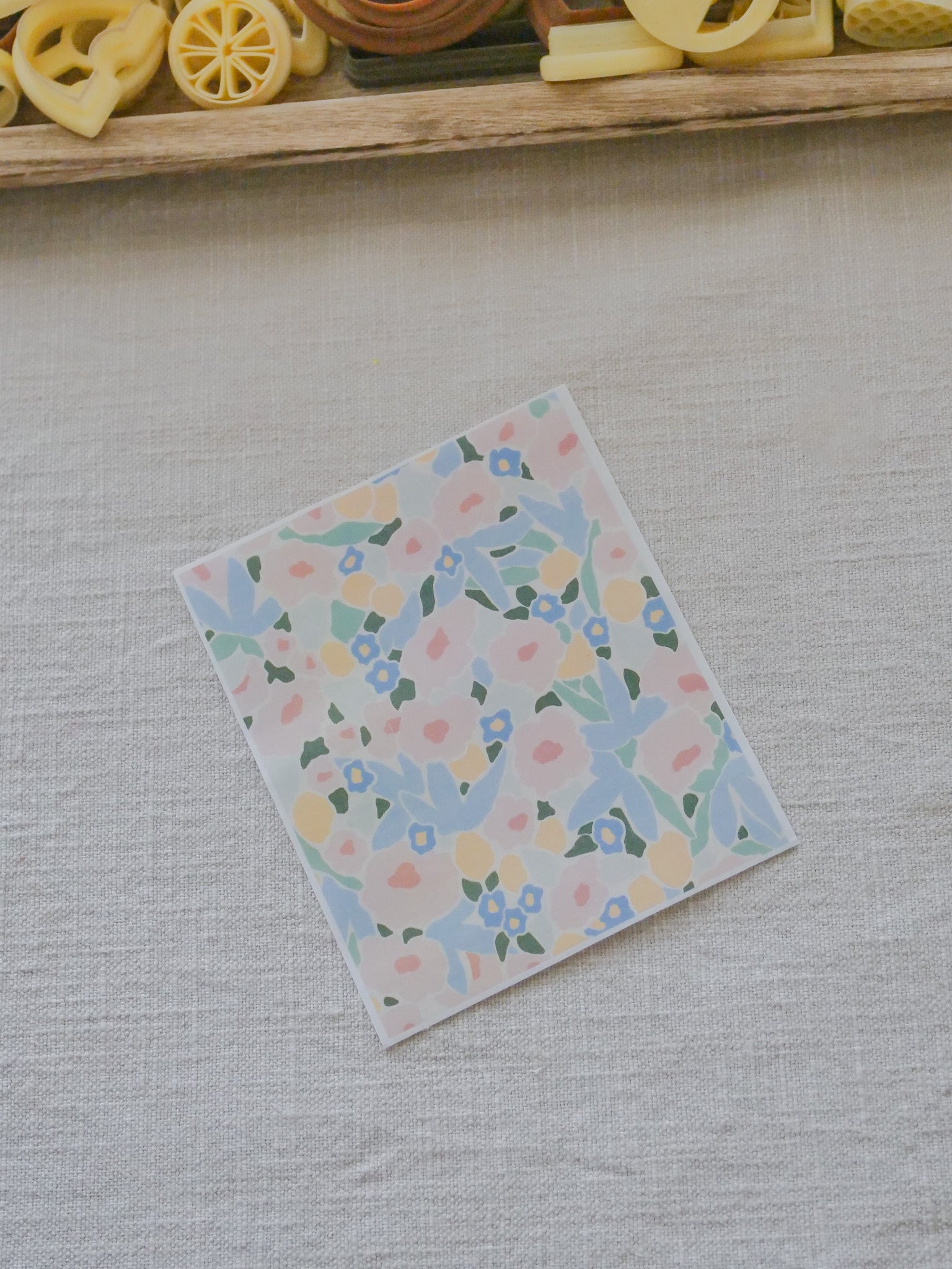 Pastel Flowers Transfer Sheets image 0