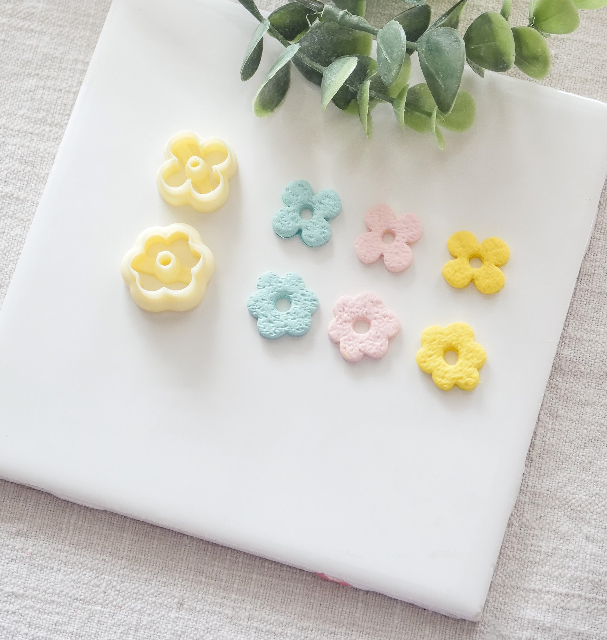 Flower Donut Hole Polymer Clay Cutter image 2