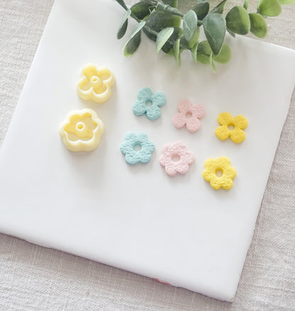 Flower Donut Hole Polymer Clay Cutter image 2