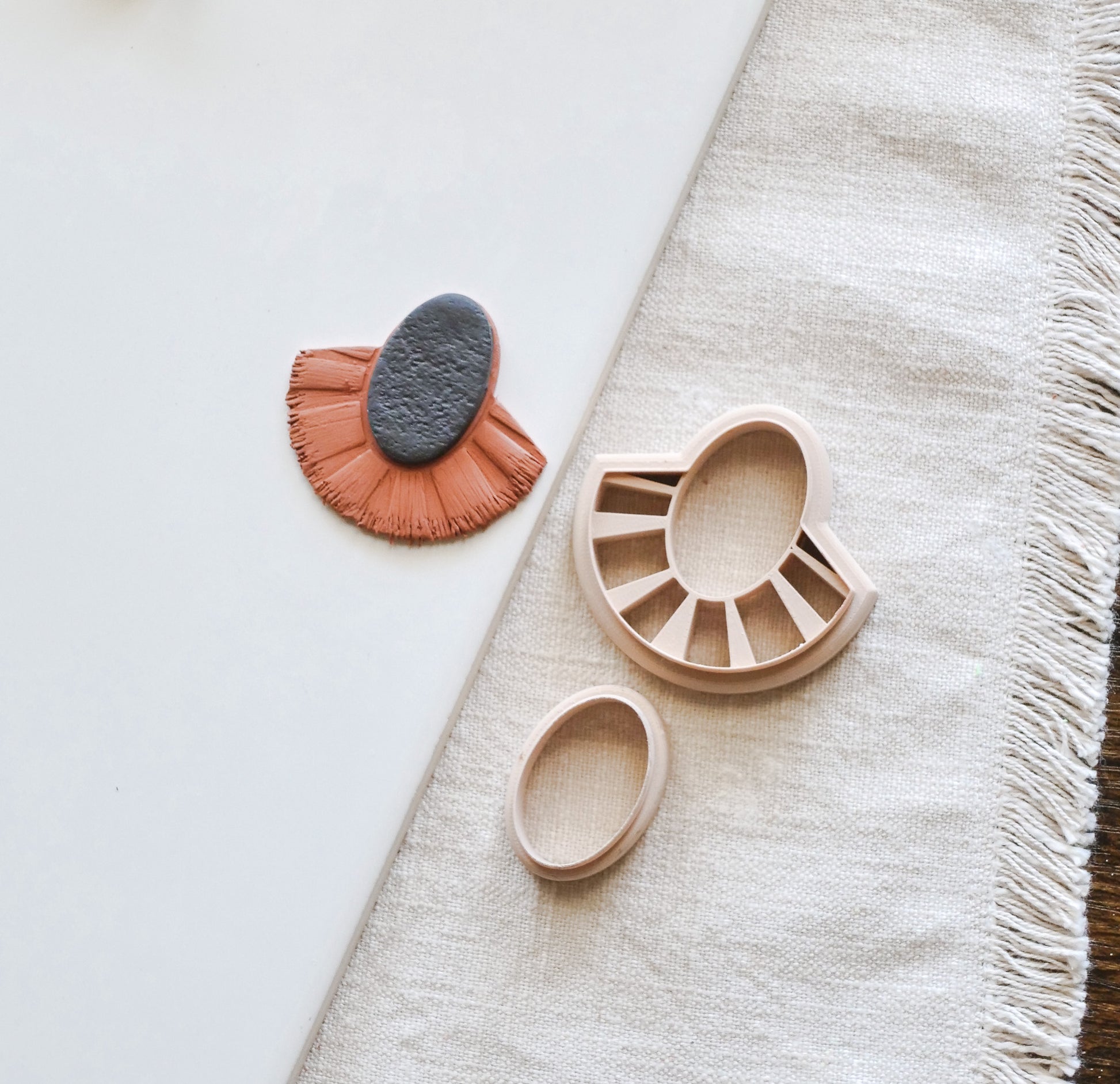 Raffia Polymer Clay Cutter image 1
