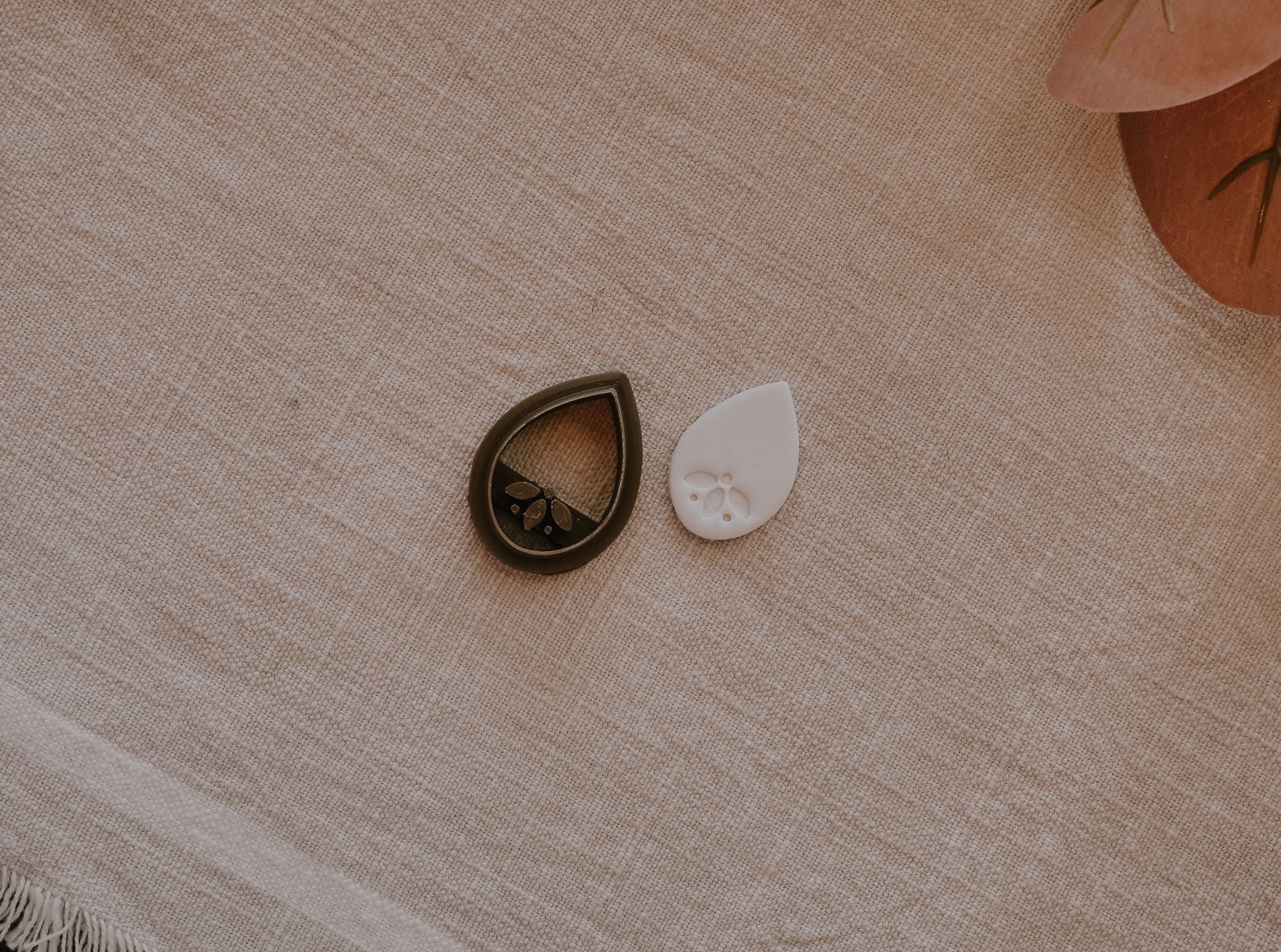 Talavera Half Flower Polymer Clay Cutter image 1