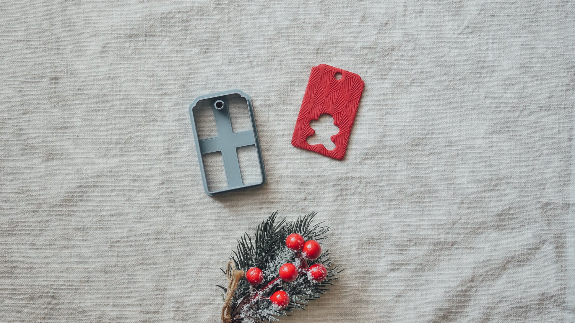 Gift Tag Polymer Clay Cutter image 1