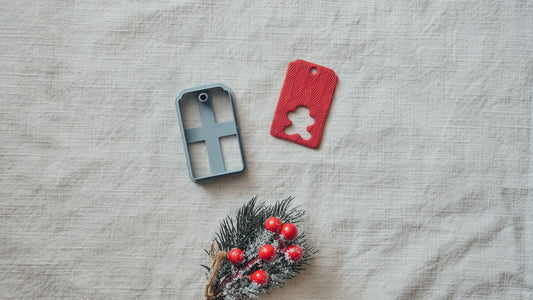 Gift Tag Polymer Clay Cutter image 1