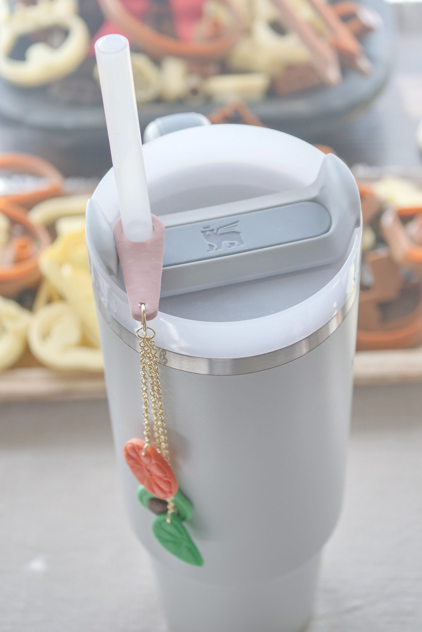 Straw Charm Topper Polymer Clay Cutter image 4