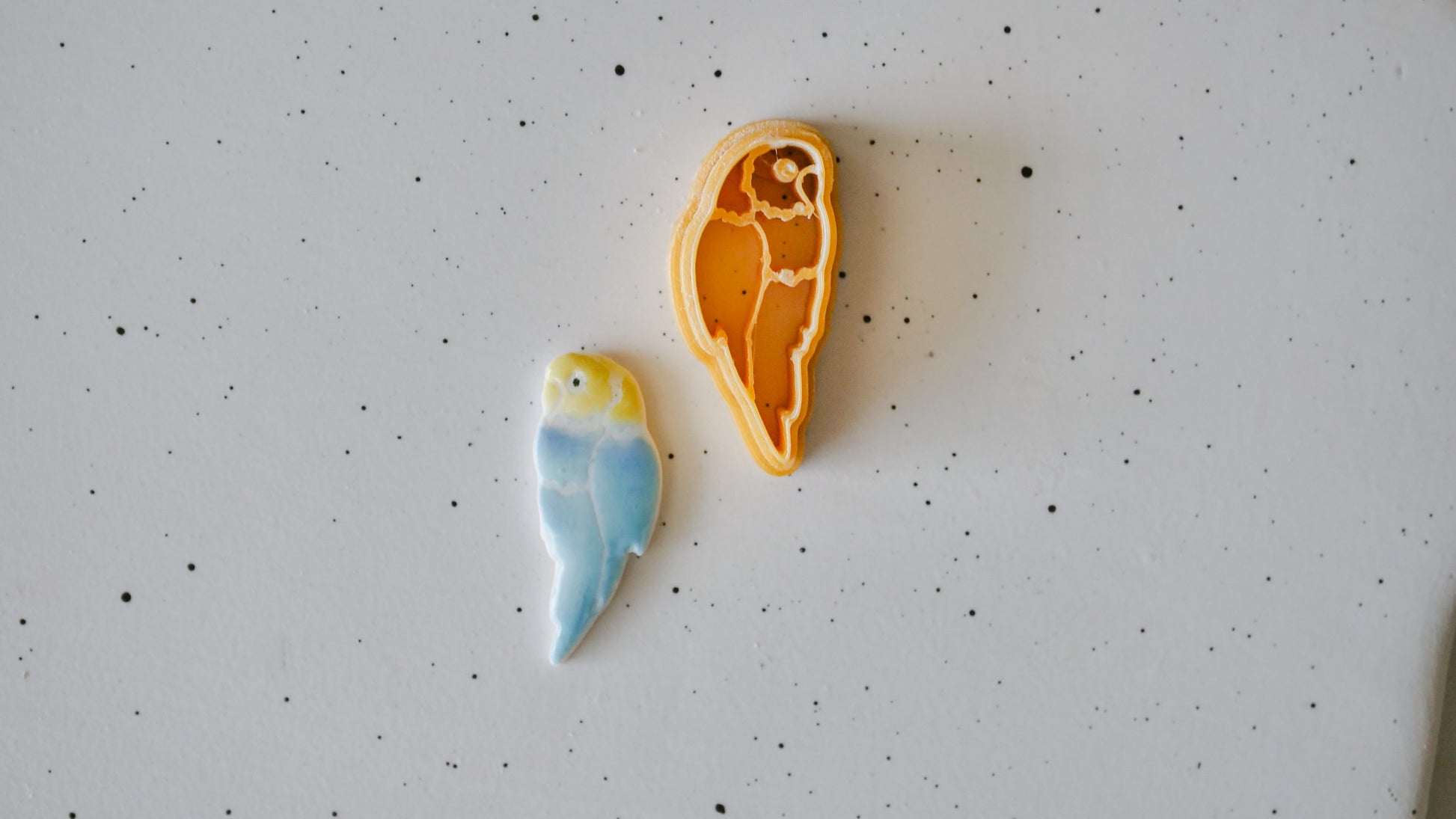 Parakeet/Bird Shape Polymer Clay Cutter image 1