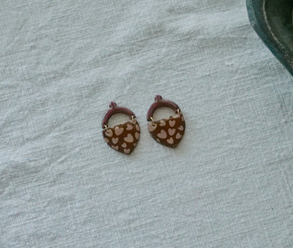 Heart Pattern Silkscreen Stencil for Polymer Clay image 1