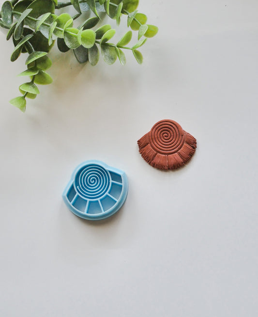 Swirl Raffia Polymer Clay Cutter image 1