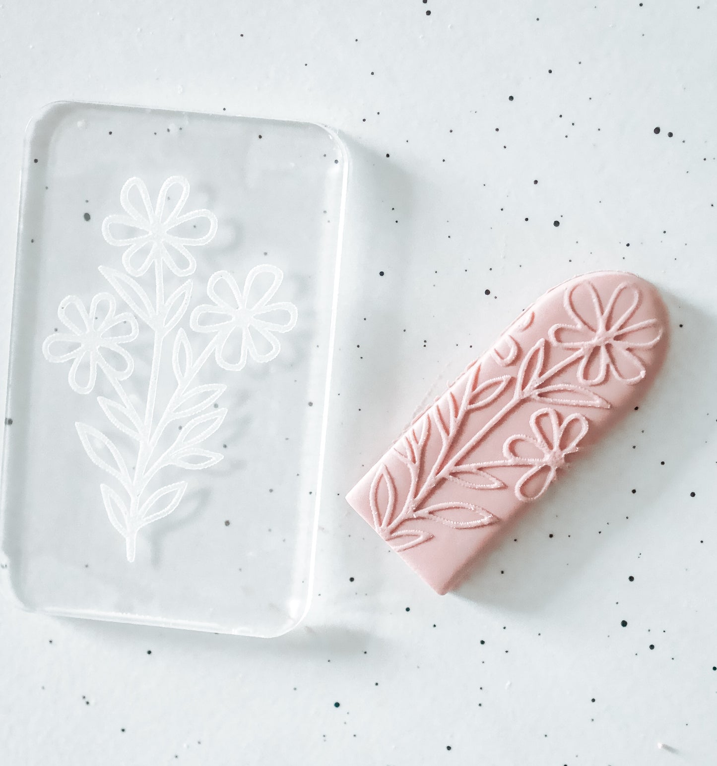 Floral Acrylic Stamp image 1