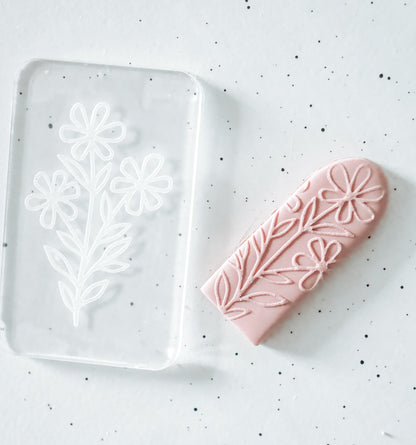 Floral Acrylic Stamp image 1