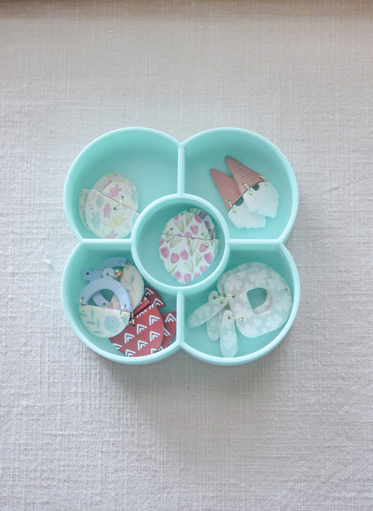 Flower Clay & Charm Polymer Clay Tray image 0