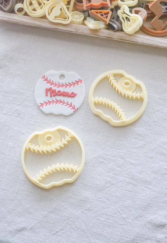 Baseball Polymer Clay Topper Cutter image 0