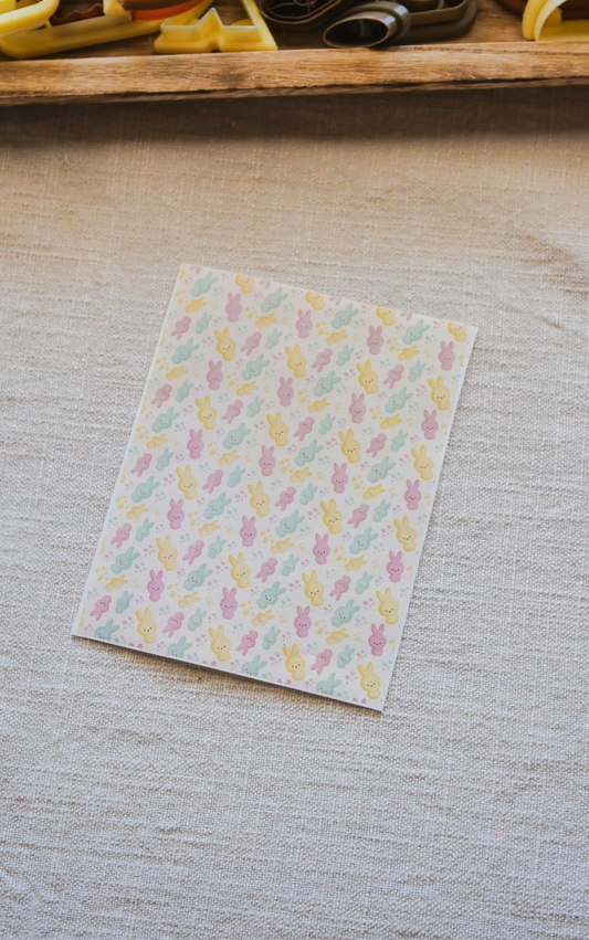 Vintage Peeps Polymer Clay Transfer Sheets image 0