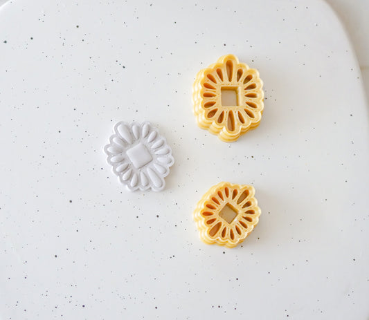 Square Western Stone Polymer Clay Cutter image 0