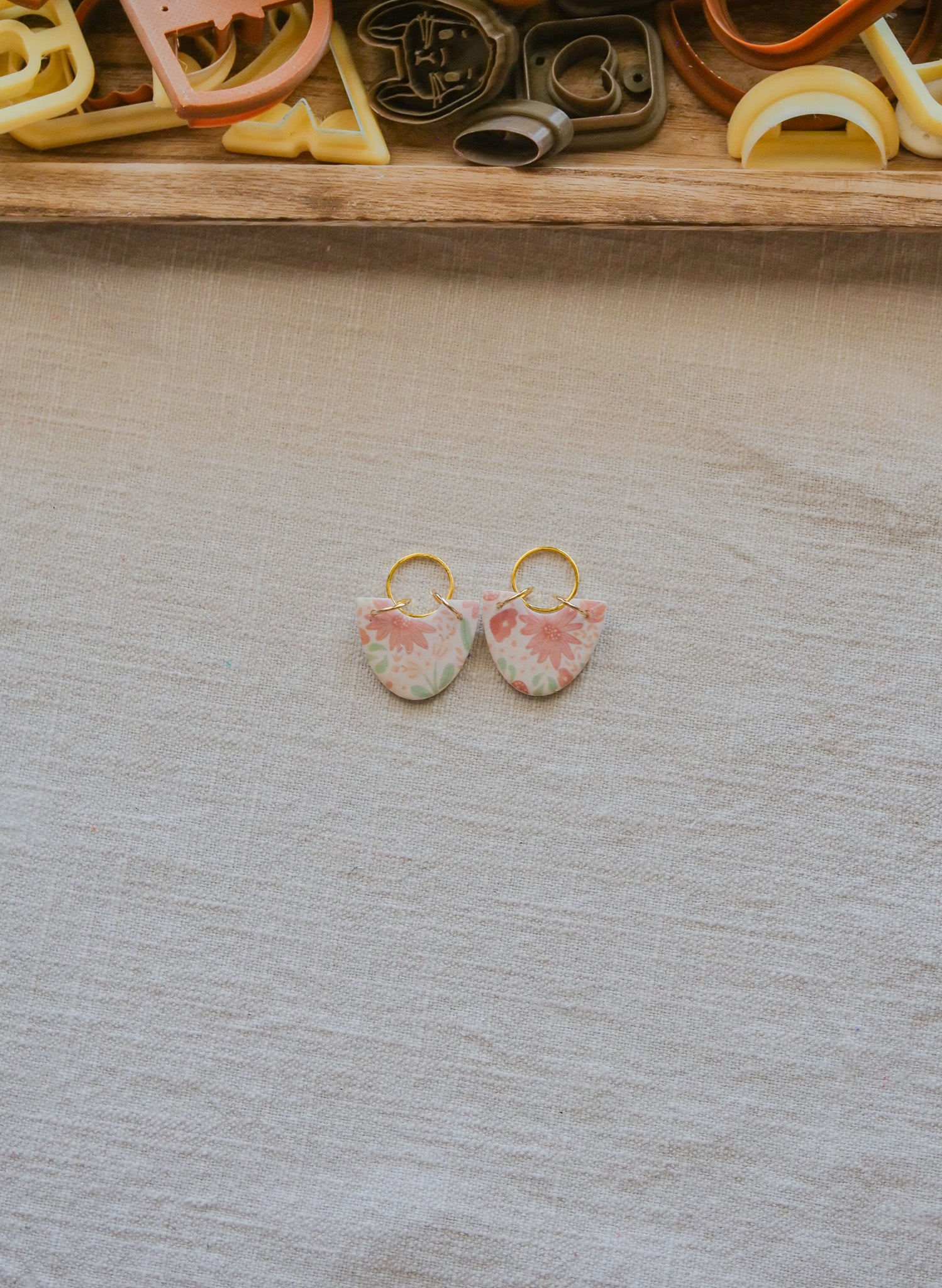 Light Pink Floral Polymer Clay Transfer Sheet image 1