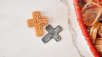 Rustic Cross Polymer Clay Cutter image 0