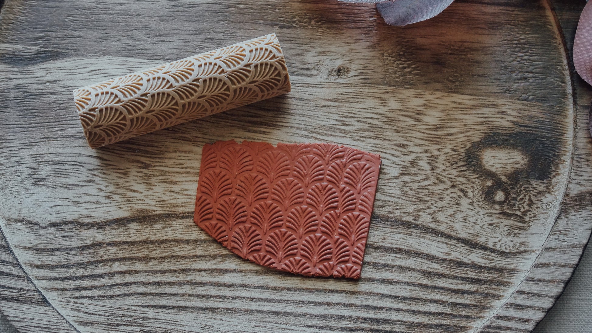 Scallop Textured Roller For Polymer Clay image 2