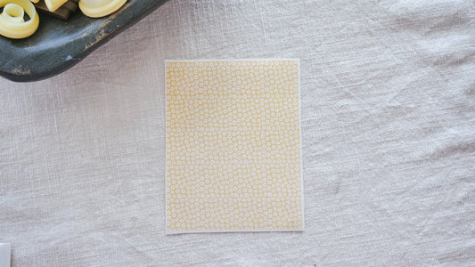 Yellow Flower Polymer Clay Transfer Sheets image 0