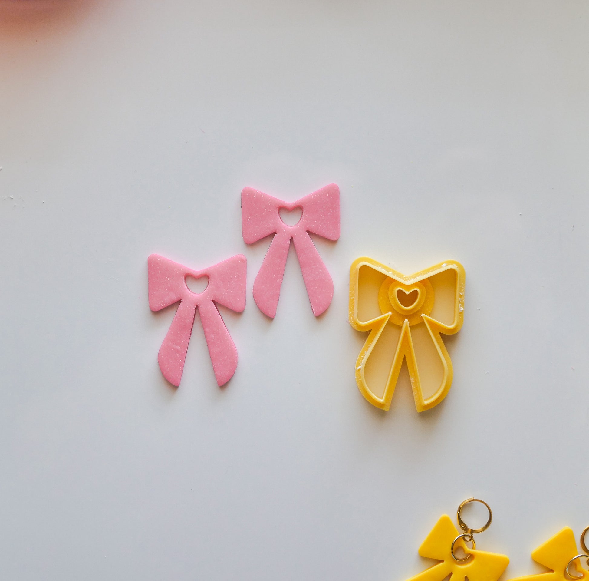 Bow Heart Cut Out Polymer Clay Cutter image 2