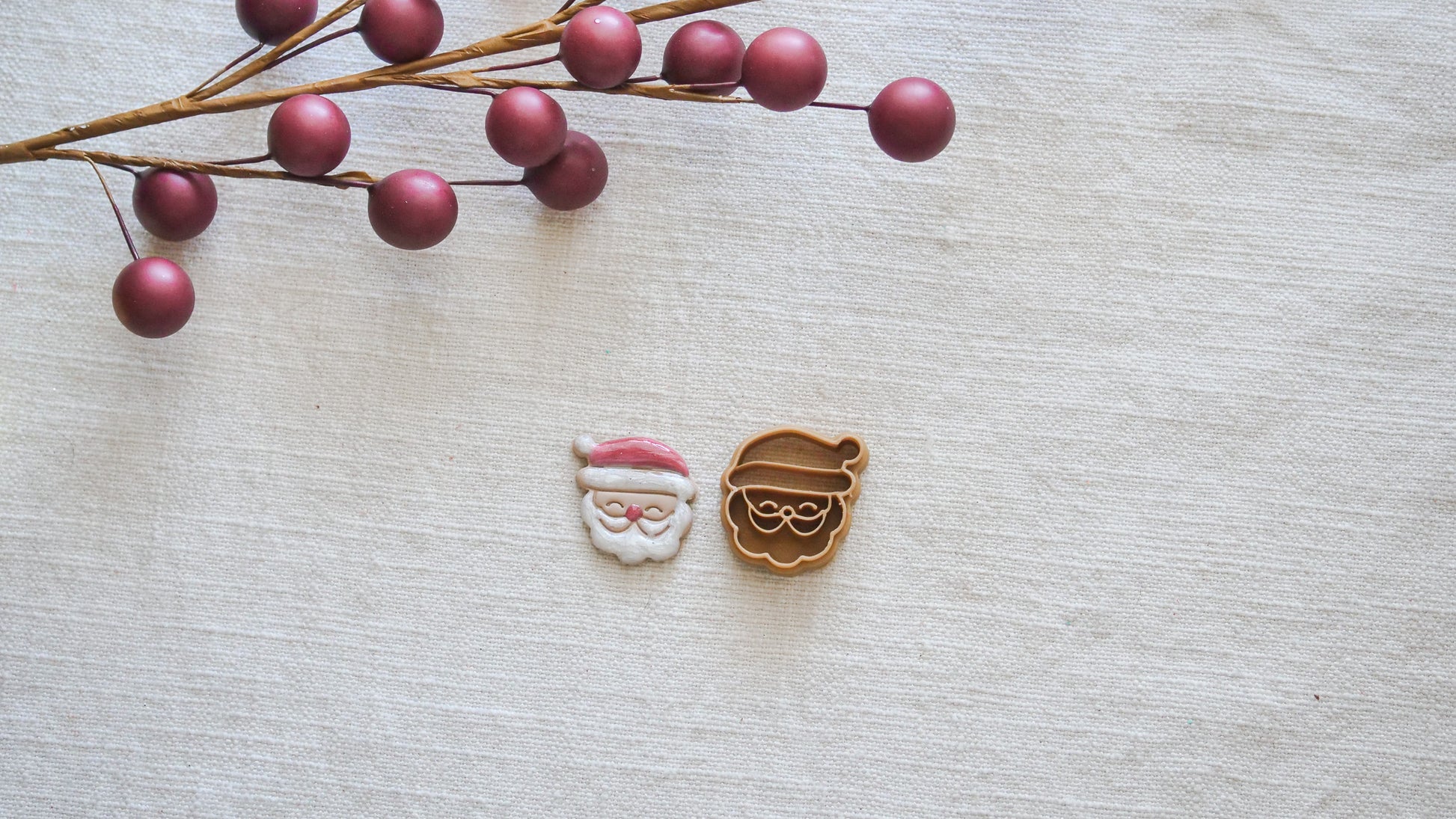 Mr. and Mrs. Clause Polymer Clay Cutter Set image 2