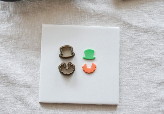 Leprechaun Polymer Clay Cutter Set image 1