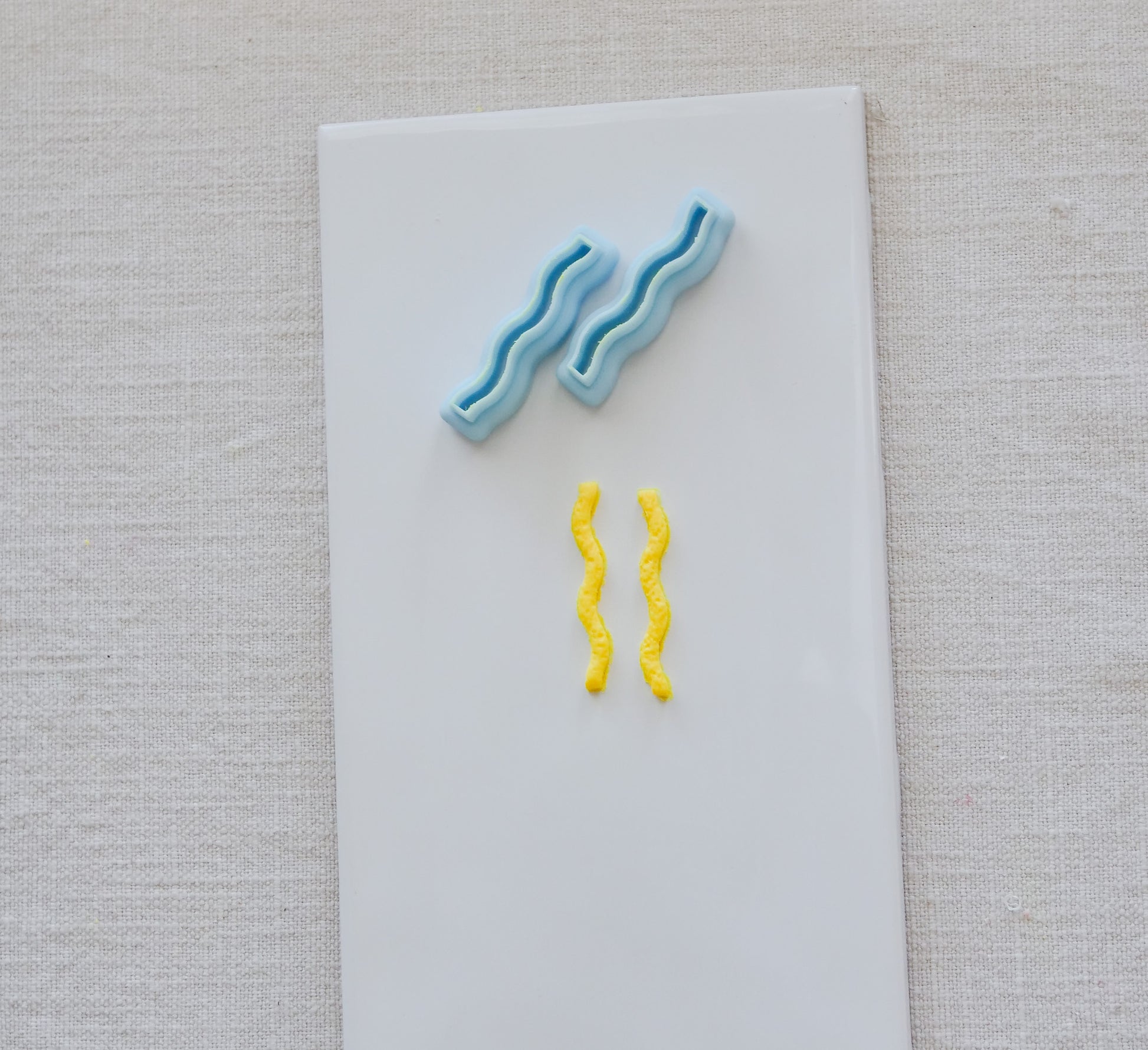 Thin Squiggle Polymer Clay Cutter Set image 0