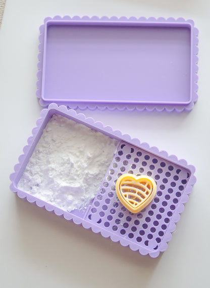 Fluted Cornstarch Dusting Storage Tray image 0