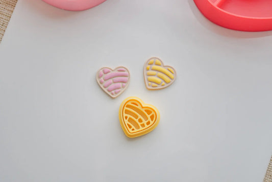 Concha Heart Polymer Clay Cutter Set image 1