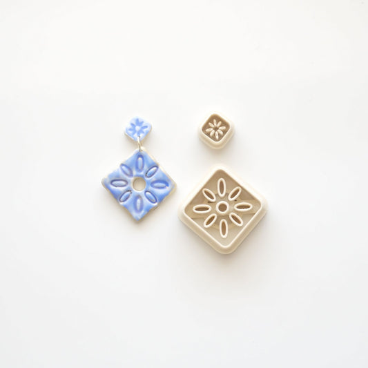 Abstract Diamond Polymer Clay Cutter Set image 0