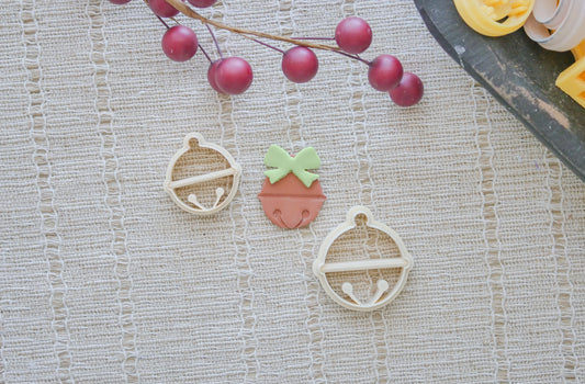 Jingle Bell & Bow Polymer Clay Cutter Set image 0