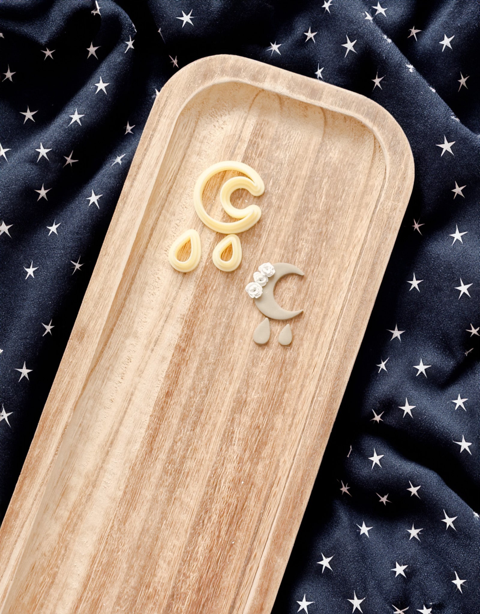 Crescent Moon Polymer Clay Cutter Set image 0